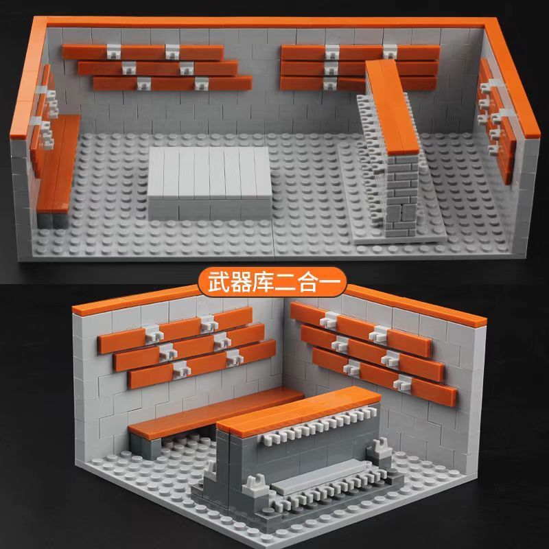 Cross-border Amazon Military special forces two special police MOC equipment Arsenal Model Building Blocks Children's accessories toys