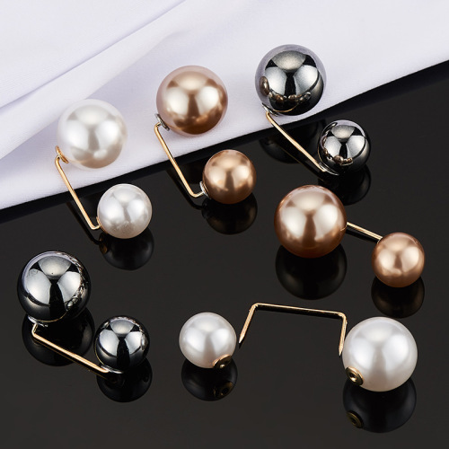 Collar collar anti-exposure Korean version new creative anti-exposure brooch hot-selling pin pearl fashion one-word pin
