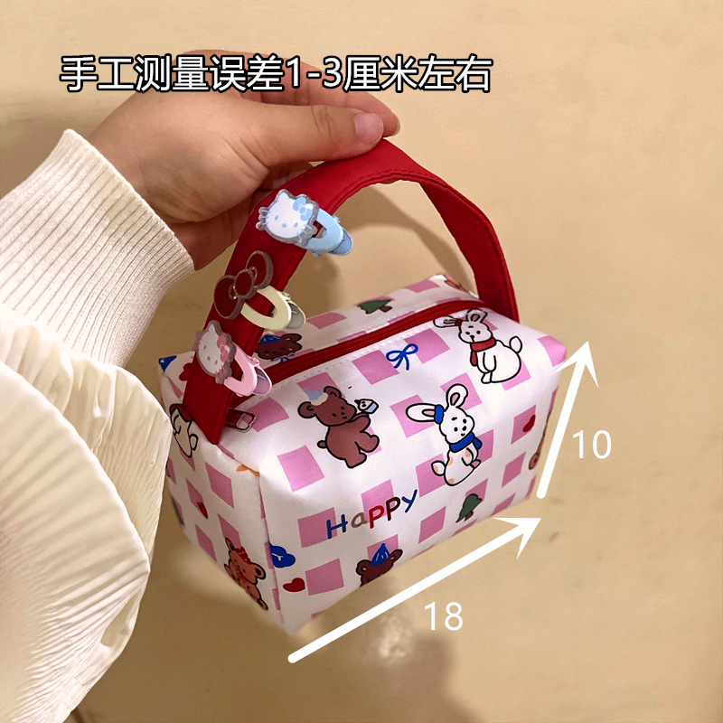 化粧品バッグコレクション猫便利な化粧品バッグ旅行トイレタリー収納袋立体ハンドバッグ大容量