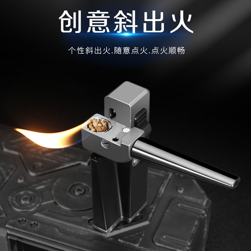 China Zb7002 Oblique Fire Open Flame Inflatable Lighter Pipe Dual-Use Lighter Cross-Border Export Supply China Zb7002 Oblique Fire Open Flame Inflatable Lighter Pipe Dual-Use Lighter Cross-Border Export Supply