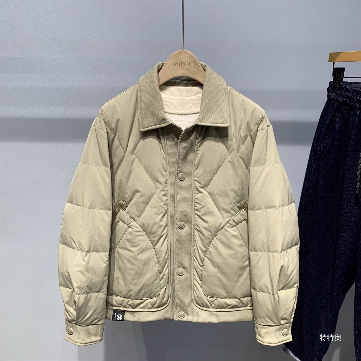 Lightweight down Jacket for Men 2025 Winter New Men's Casual Lapel Stitching 50 Duck down Warm down Jacket for Men