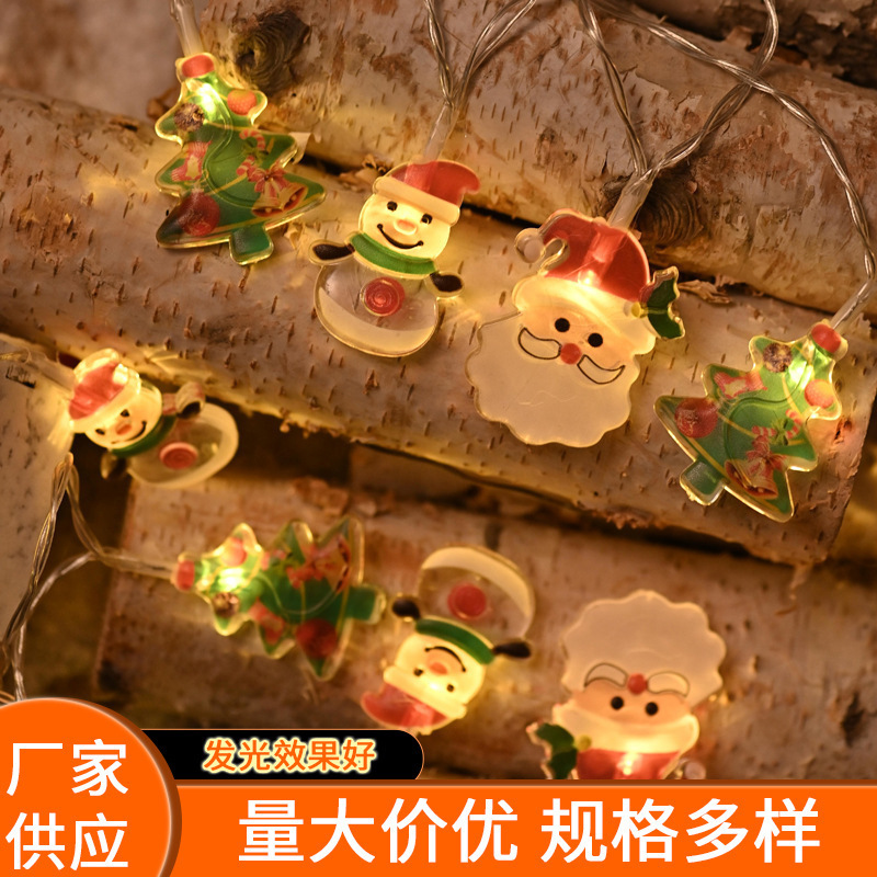 Ledクリスマス装飾灯雪だるま雪花サンタクロース灯串クリスマスツリー装飾用品イルミネーションペンダント卸売り|undefined