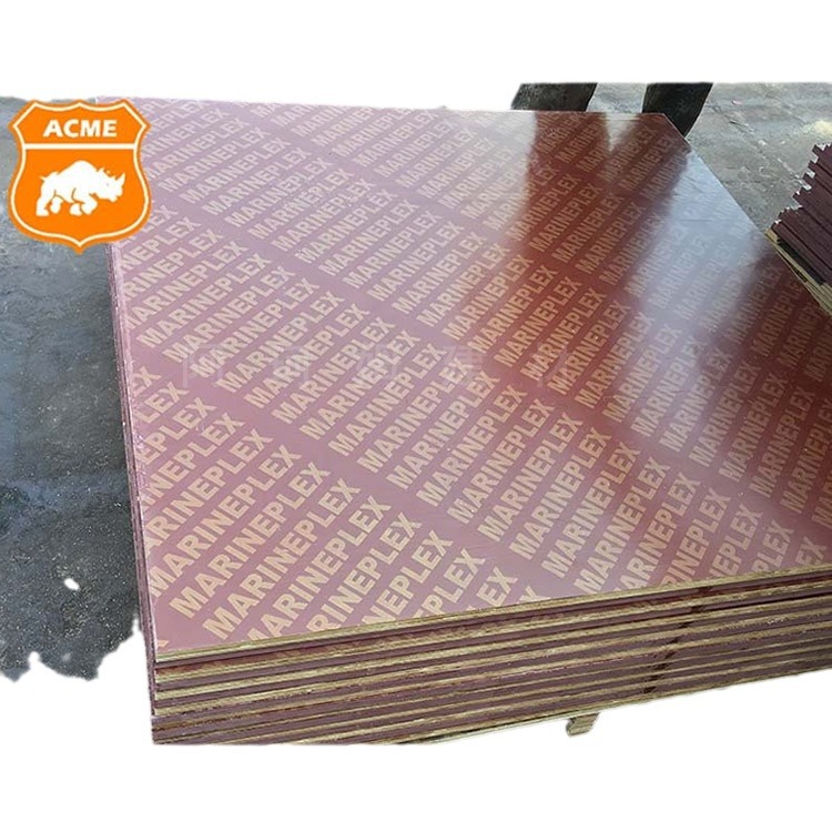 Ingeniería de venta directa de fábrica Madera contrachapada impermeable y resistente al desgaste Tablero multicapa Tablero de madera entera Tablero laminado de sitio Tablero contrachapado