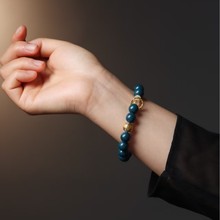 【蓝药师】古法天然香制作合香珠手串原创文玩佛珠手链女国风礼物