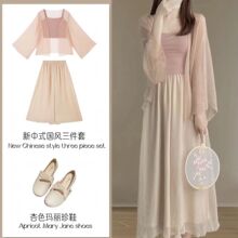 小个子高级夏装温柔糯风可盐汉服防晒套装夏季三件套中式国风女装