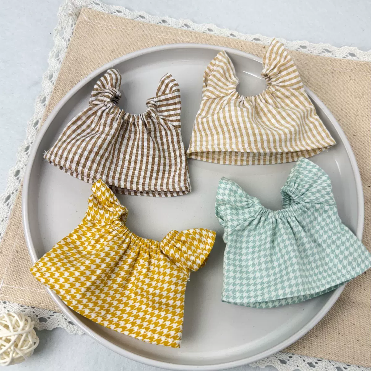 13厘米拉布布10厘娃娃kt猫连衣裙通用娃衣批发