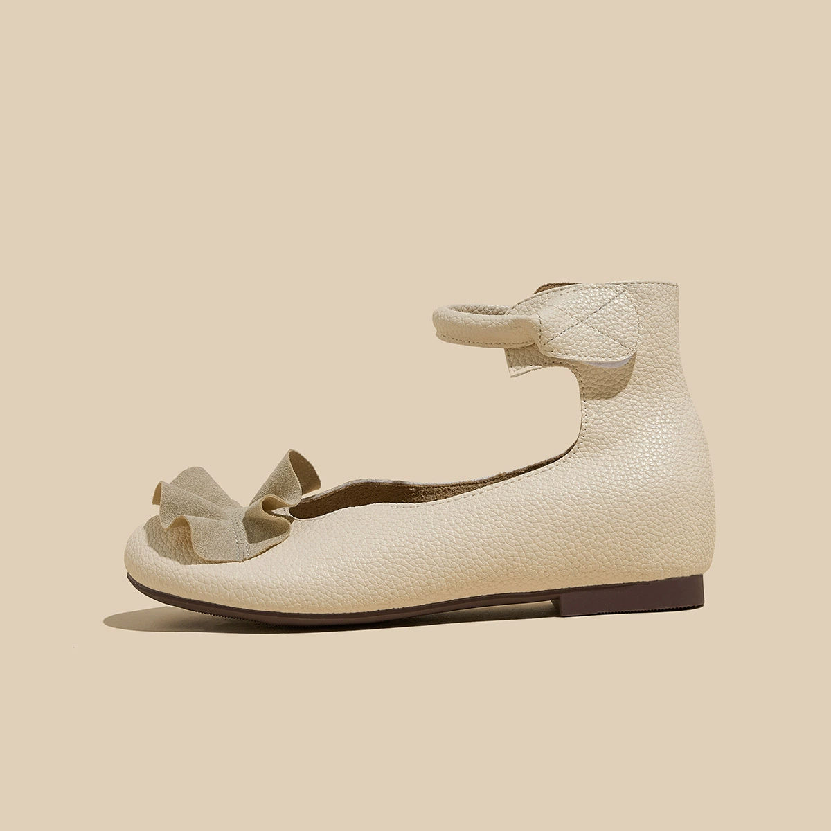 2025 Супермягкие и клетчатые студенческие туфли на плоской подошве с неглубоким носком, женские туфли Мэри Джейн увеличенного размера толщиной 3 см с ремешком