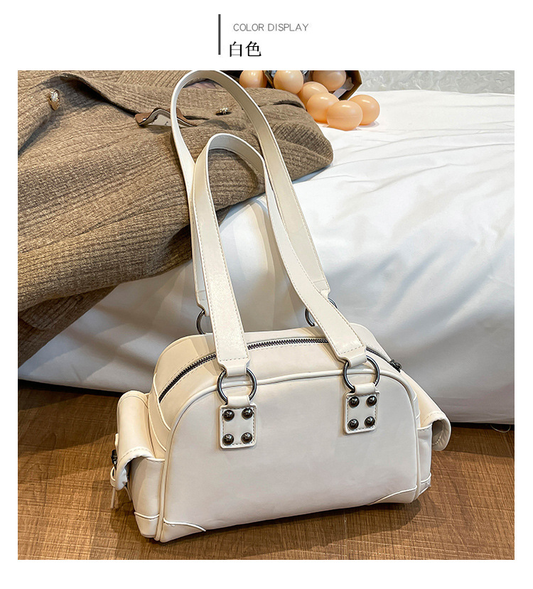 Bolsos de gran capacidad de alta sensación para mujeres 2026 retrógrado leopardo nicho de diseño bolsas de bolos de viaje simple bolsa de tote image 8