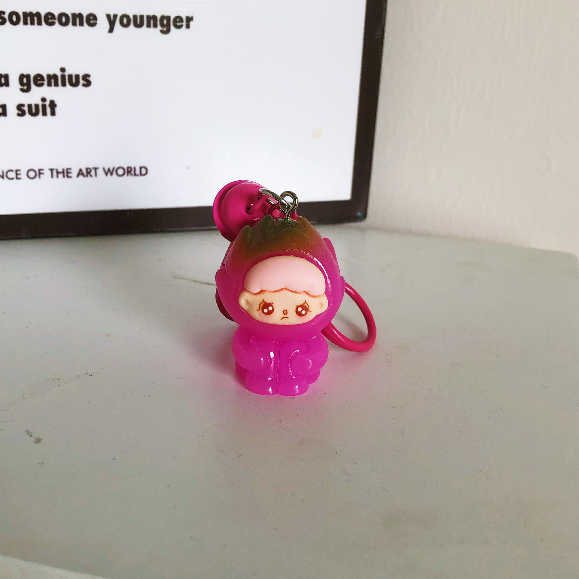 新商品の立体果物の子の鈴の鍵は少女の心の学生を掛けて親友のプレゼントを飾ってカップルを掛けます。