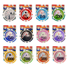 工厂直销ABS塑料筹码娱乐11.5克筹码片桌游游戏积分德州扑克筹码