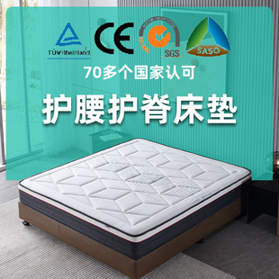 Five-Star Hotel Mattress 1.8 Simmons Anti-Mite Latex Jute Spine Protector Hard Master Bedroom Source Manufacturer Wholesale