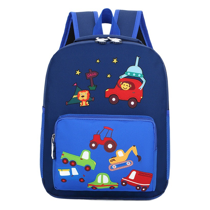 Nueva mochila escolar de dibujos animados para niños, mochila de juguete con diseño de coche, mochila transfronteriza para jardín de infantes, mochila para primer grado