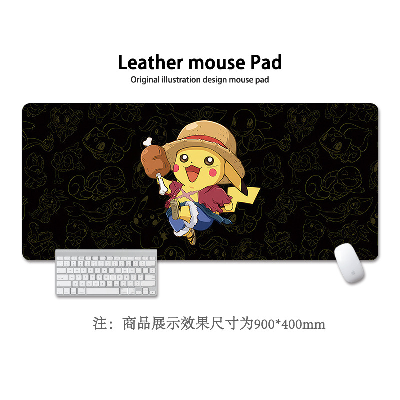 Pikachu almohadilla de ratón super grande Pokémon animación encantadora niñas y niñas animación cuadrada computadora teclado almohadilla de escritorio