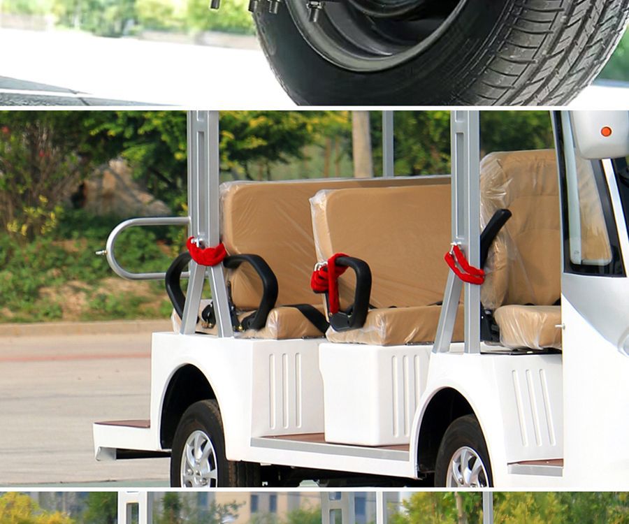 8-14 Seat Electric Sightseeing Car for Tourist Attractions, Sightseeing Vehicles for Scenic Spots, Electric Shuttle Buses for Tours