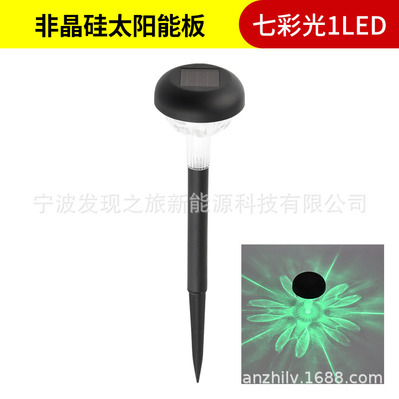 太阳能户外庭院景观灯地插温度计灯家用花园布置地埋防水草坪灯|undefined