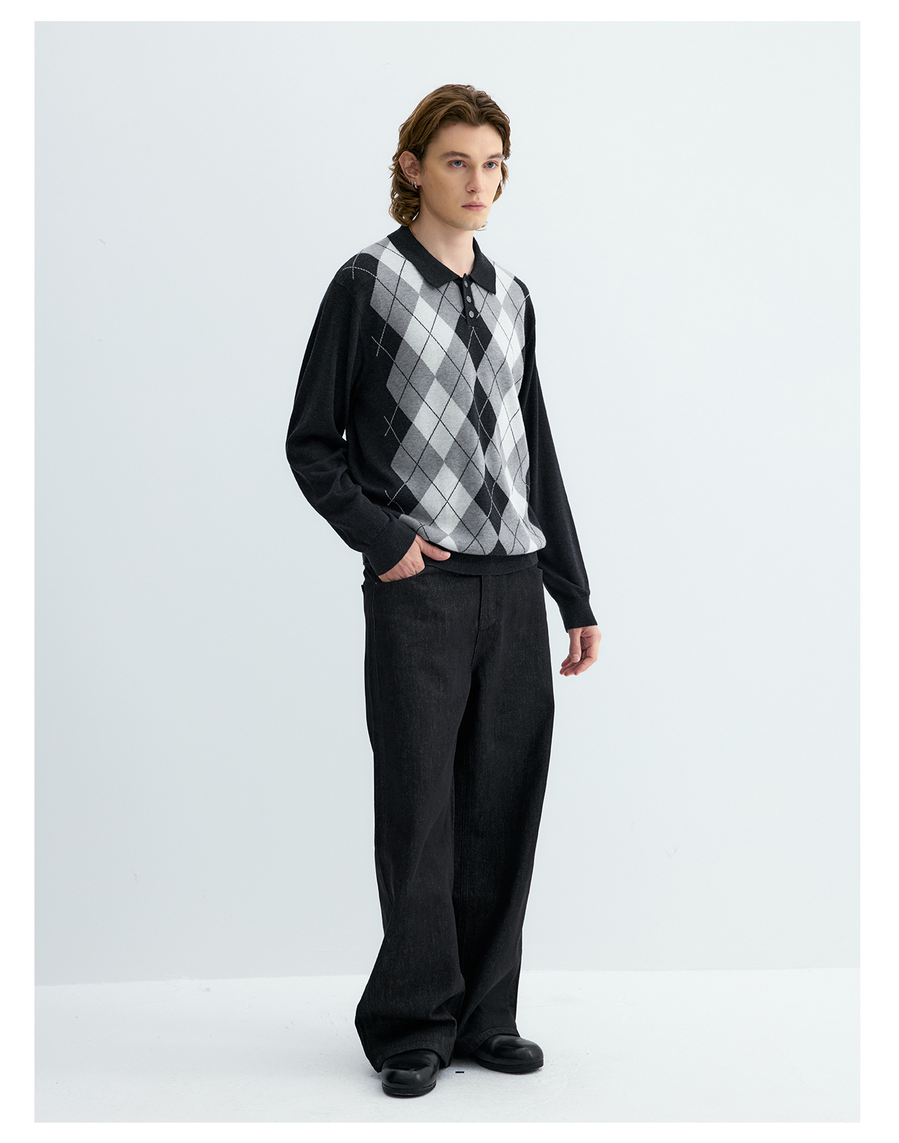 UNF Ralph Plaid 300g Polo Sweater