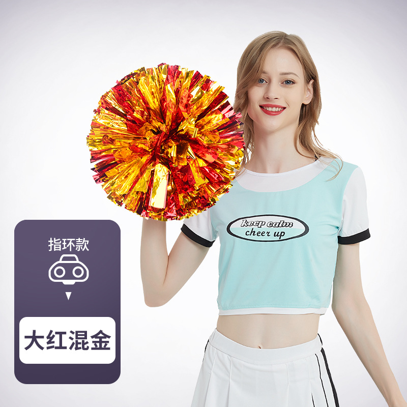 Flor bola de la flor porristas bola de la flor de la mano que sostiene la flor juegos de deportes mano que sostiene apoyos alegría apoyos en stock