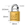 Yahuan Yahuan brand word -plated titanium -plated iron hanging lock -plated copper -plated all -copper core iron outdoor anti -theft