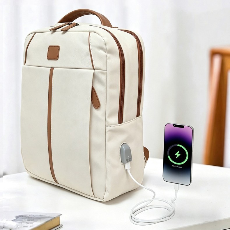 Cross-Border New Fashion Unisex Backpack with Multiple Pockets, Suitable for Carrying a Laptop, Business Commuting, and Student School Bags