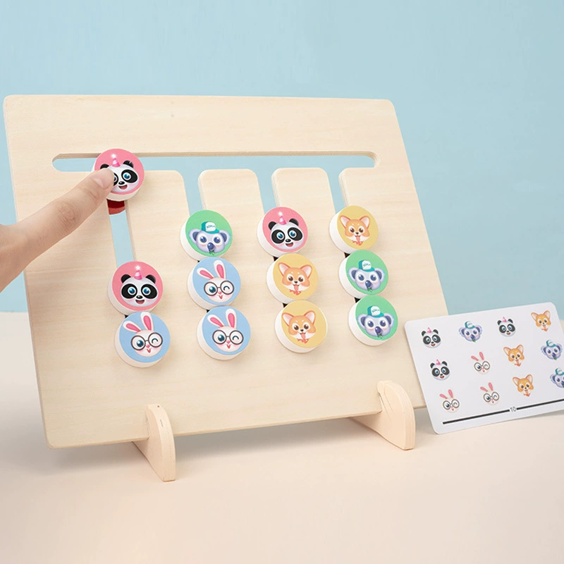 Деревянные развивающие Montessori пособия, когнитивные логические интеллектуальные развивающие игрушки, раннее образование, тренировка, восприятие цвета, логическое мышление