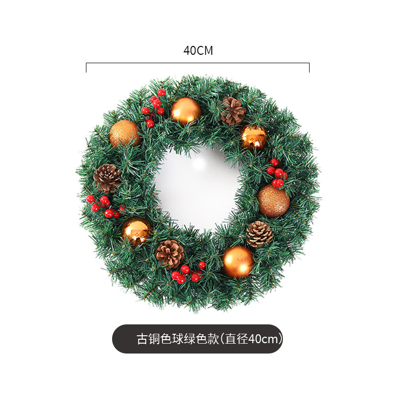 Amazon popular guirnalda de Navidad ratán 40/50/60cm decoración de Navidad Garland decoración escena diseño