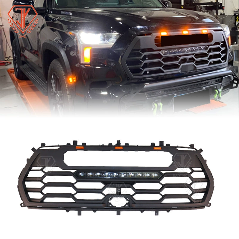 Подходит для решетки радиатора Toyota Sequoia 2022-23, оригинальная модификация решетки TRD с подсветкой.