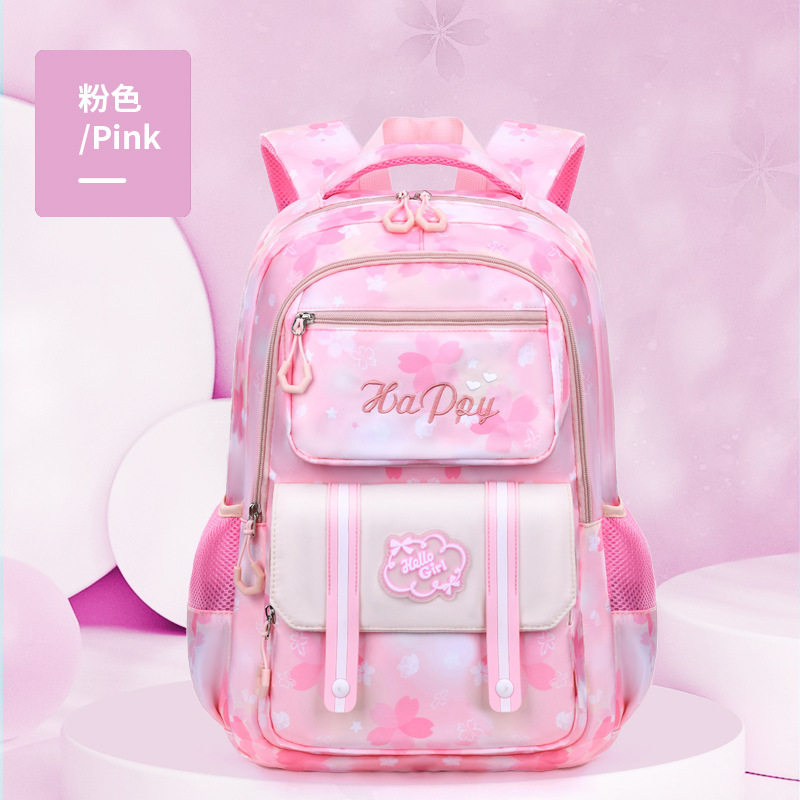 Transfronteriza estudiante de la Escuela Primaria bolsa de flores de gran capacidad de reducción de carga Súper Ligero Niños mochila linda princesa chica mochila