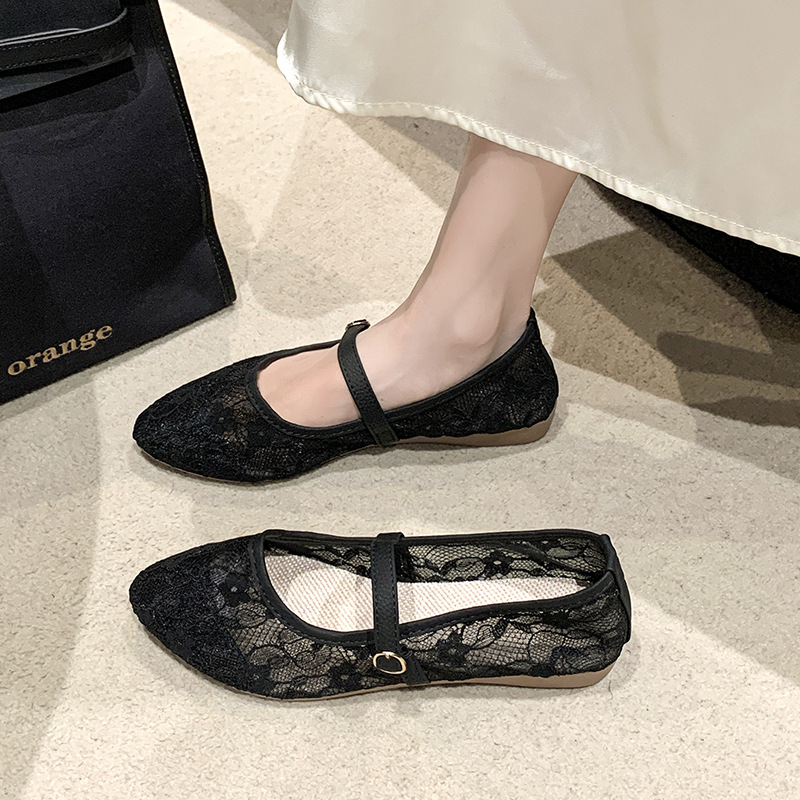 Women's Plus Size Casual Loafers Pointed Toe Flat Shoes Mesh Fabric Fairy Style Spring Sexy_voghion.com