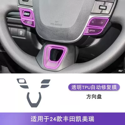 24/25 Ninth Generation Special Toyota Camry Interior Protection Tpu Film Navigation Central Control Screen Instrument Film (Car interior film) - steering-wheel-membrane