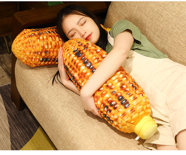 Simulation corn and vegetable plush toy pillow sleeping pillow Internet celebrity photo props home backrest cushion pillow