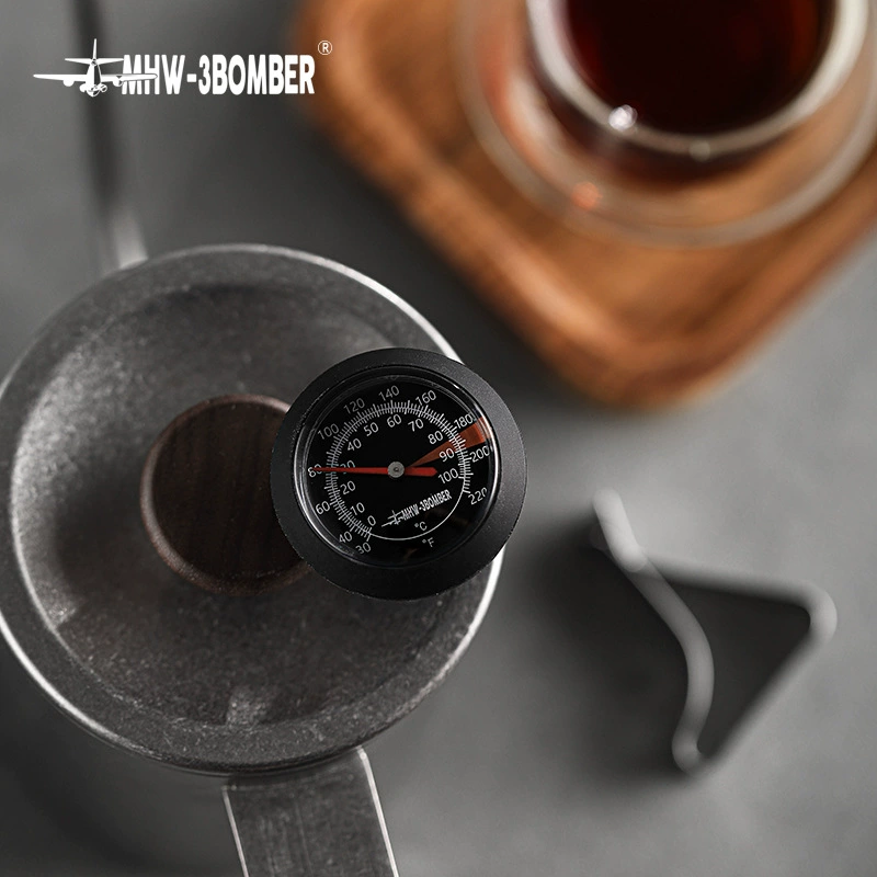 Bomber Coffee thermometer Bar Pulling Flower Tank Bubble Temperature Testing Temperature Terminal Symatic Handwriting Temperature Needle