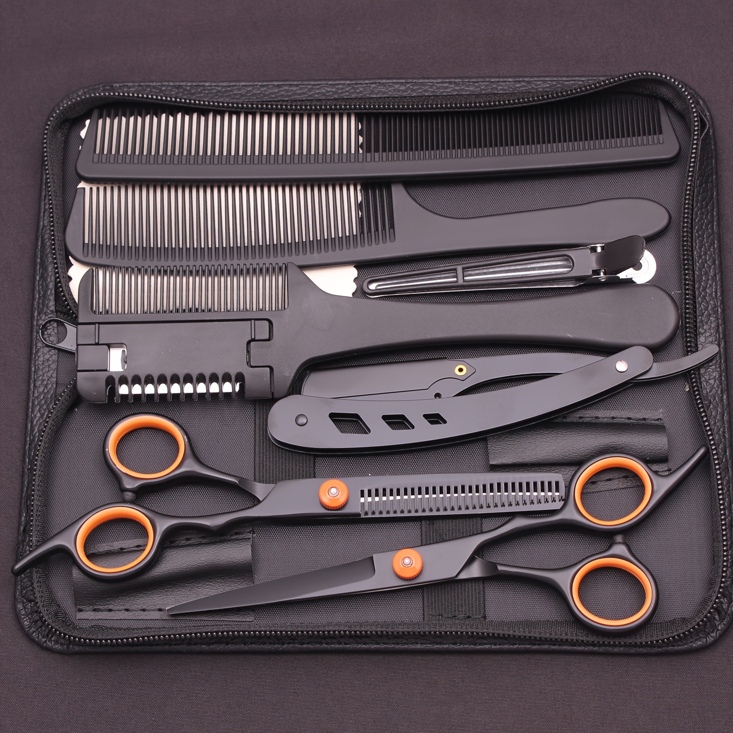 Cross-Border Professional Set Flat Thinning Home Scissors Haircut Tools_voghion.com