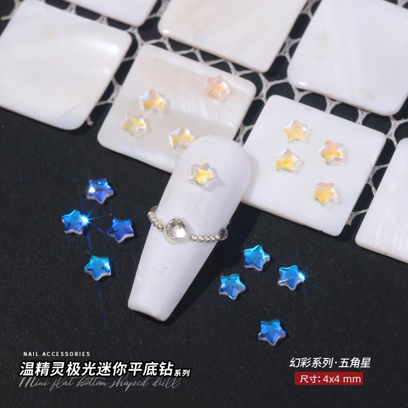 뚱뚱한 오각별 4x4mm 싱글