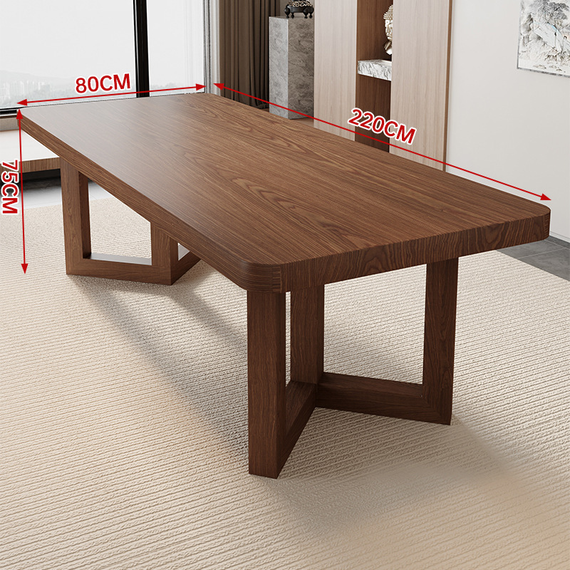 [싱글테이블] 원목 티테이블 220*80*75*두께 5cm