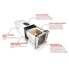 Electric French Fry Maker Multifunctional Electric Vegetable Slicer Home Use Slicing Dicing French Fry Machine Cross-border Bestseller