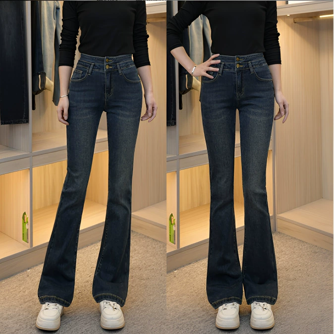 Весна с высокой талией тонкая, эластичная, тонкая, тонкая, тонкая, тонкая, живот подкова джинсы