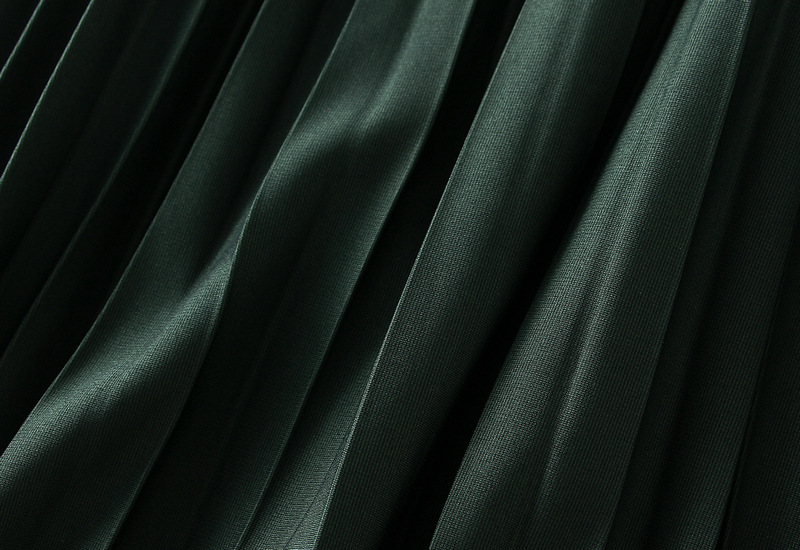 Women's Clothing Double sided pleated skirt gauze skirt half length large size a line skirt belly covering skirt _voghion.com