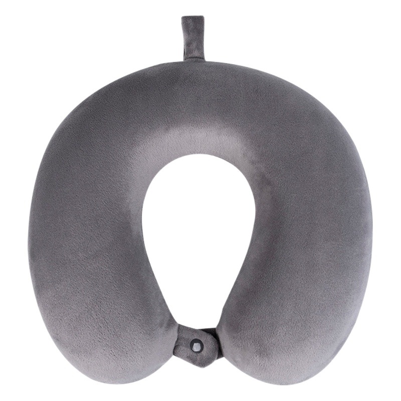 Almohada de espuma viscoelástica transfronteriza en forma de U, almohada portátil para dormir en avión, coche y viajes, almohada de soporte para cuello y cervicales, personalizable.