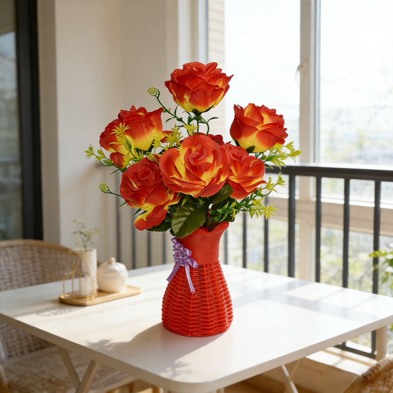 Yiwu Zhao Ping, fabricante de flores artificiales, venta al por mayor de rosas artificiales, ramos de flores de seda, rosas más vendidas, pequeños ramos de flores artificiales