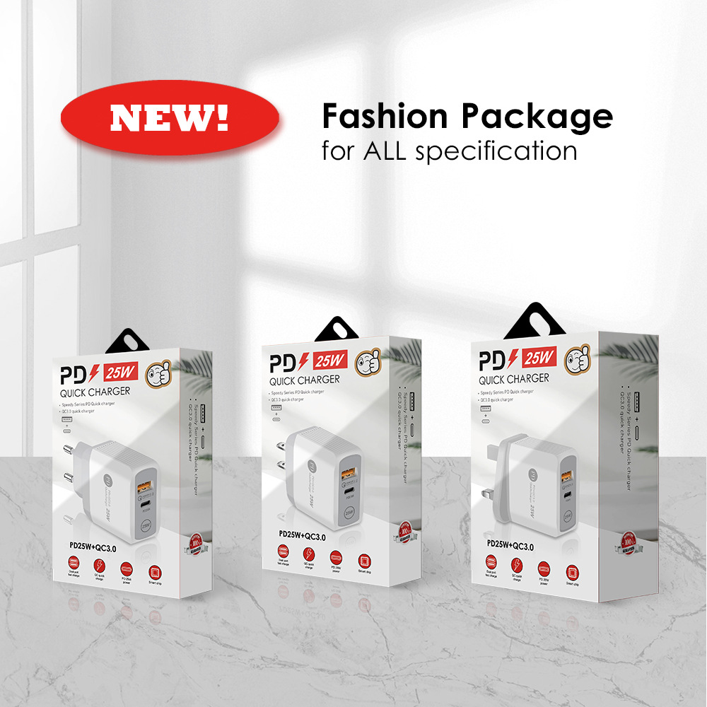 PD25W Handy-Ladegerät 5V5A Schnellladekopf-Typ-C-Adapter nach britischem Standard_voghion.com