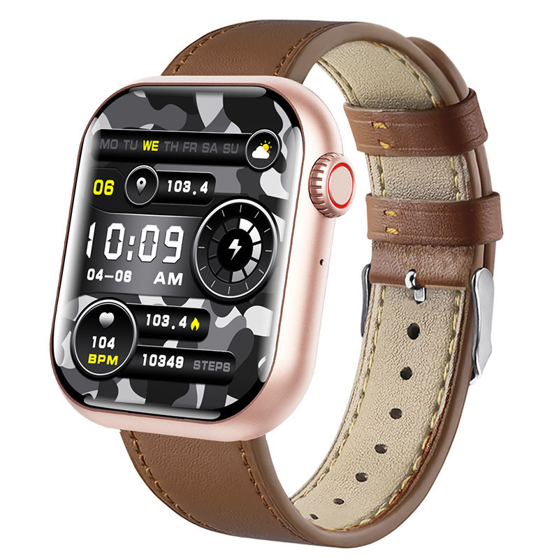 Transfronterizo F108 reloj inteligente deportivo Bluetooth llamada frecuencia cardíaca presión arterial oxígeno termómetro de monitoreo de pulsera de salud