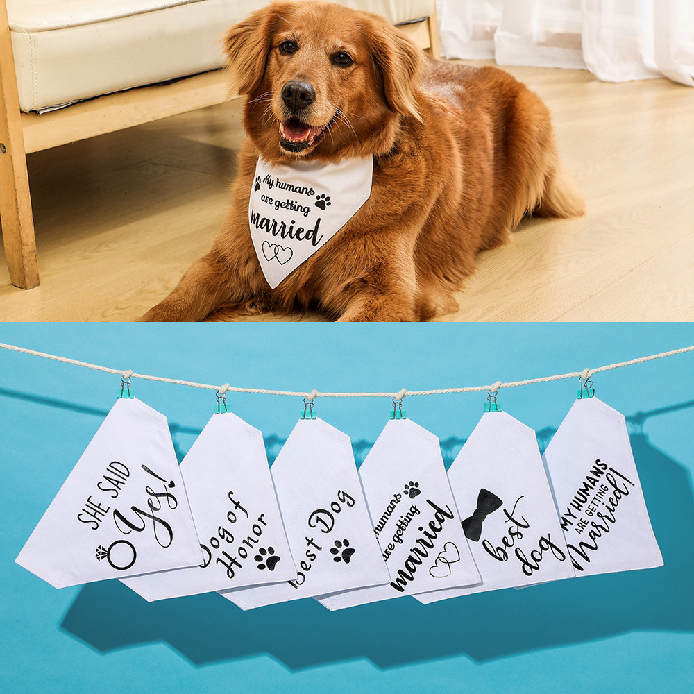 Tanpopo algodón nuevo perro saliva toalla collar de la boda del animal doméstico toalla triángulo bufanda del animal doméstico Toalla de saliva