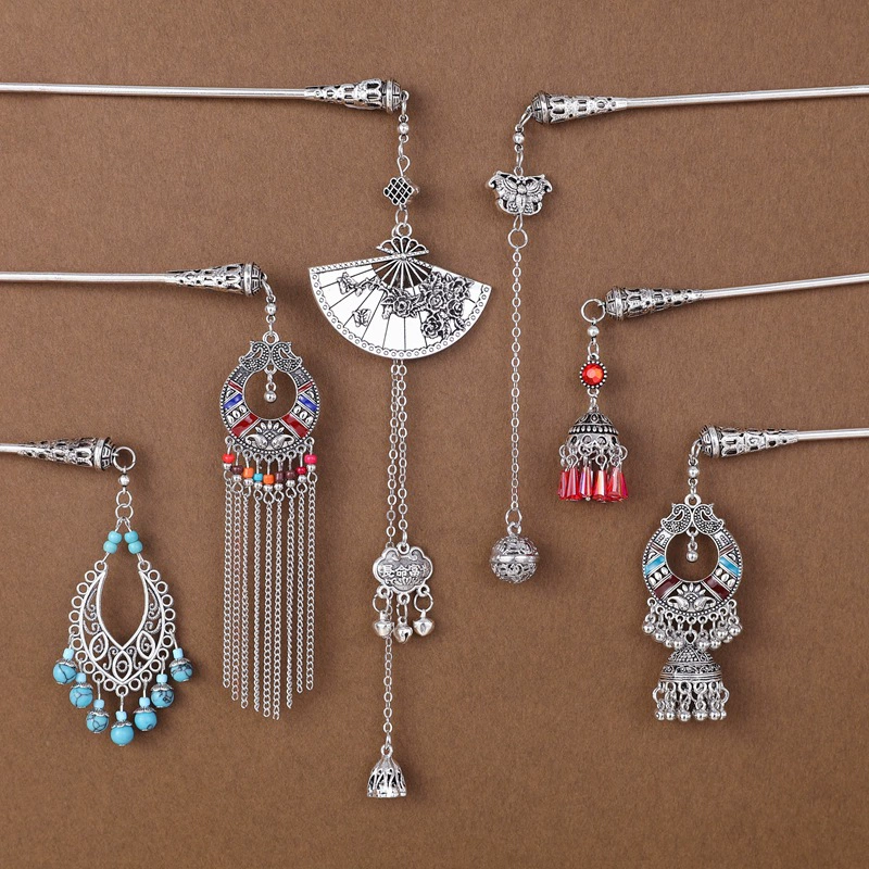 Новая старинная шпилька в китайском стиле с кисточками, Женская Высококачественная шпилька для темперамента с ощущением, покачивание сзади головы, дисковая Шпилька, головной убор Hanfu