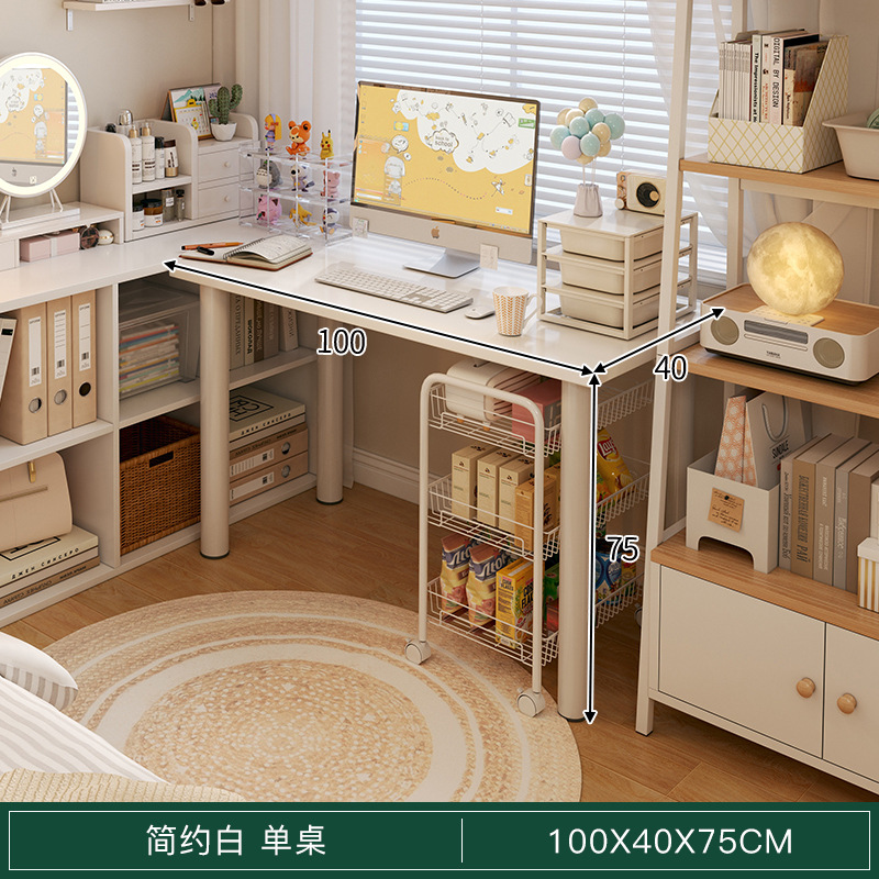 Comodador dormitorio de niñas 2 en 1 mesa de maquillaje 2025 nuevo estilo de crema de lujo ligero escritorio de escritorio casero de alta calidad