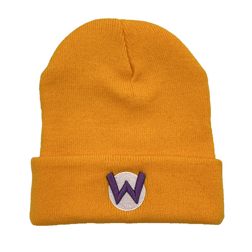 Cross-border Mario cartoon embroidery yarn knitting hat Super Mario men and women autumn and winter warm hat cold hat