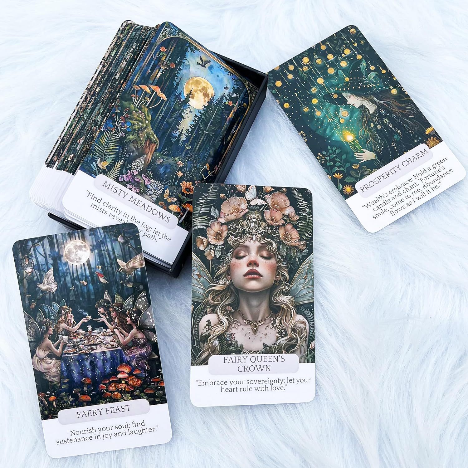 Carte dei tarocchi in inglese e gioco da tavolo fairy magic_voghion.com
