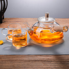 麻绳侧把玻璃壶烧水壶煮茶壶家用炭炉酒精炉围炉煮茶电陶炉茶壶