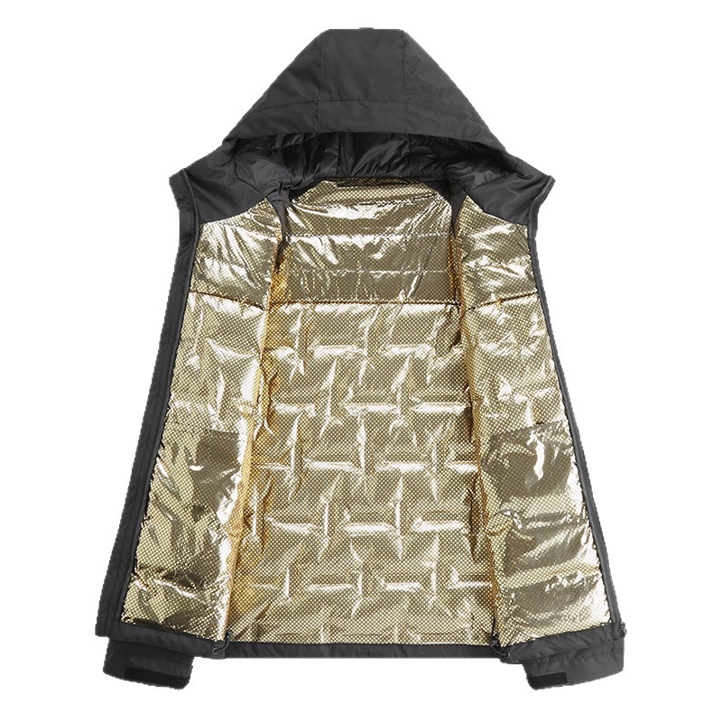 Chaqueta de pluma de marca transfronteriza ropa de hombre invierno nueva chaqueta con capuzas cálidas chaqueta de algodón a prueba de viento ropa deportiva al aire libre