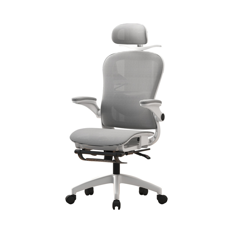 silla ergonómica silla de computadora silla de oficina en el hogar se puede acostar y relajarse cojín hueco 3D reposabrazos 3D reposacabezas 4D cintura