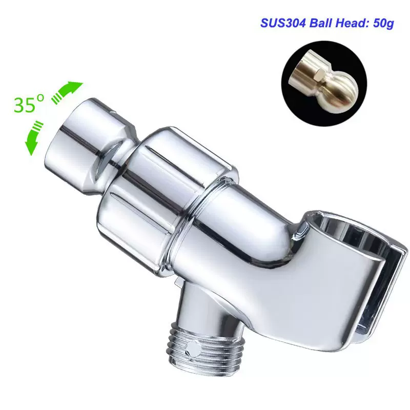 跨境美式底座支架浴室美式分水器臂架移动挂钩淋浴头喷头插座三通